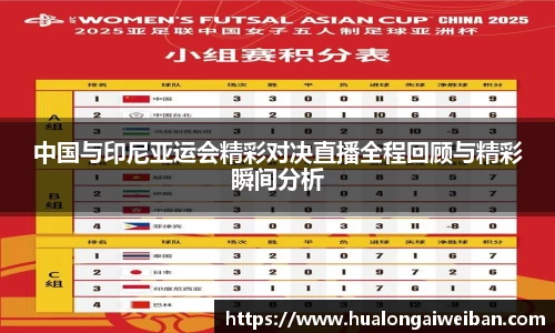 中国与印尼亚运会精彩对决直播全程回顾与精彩瞬间分析